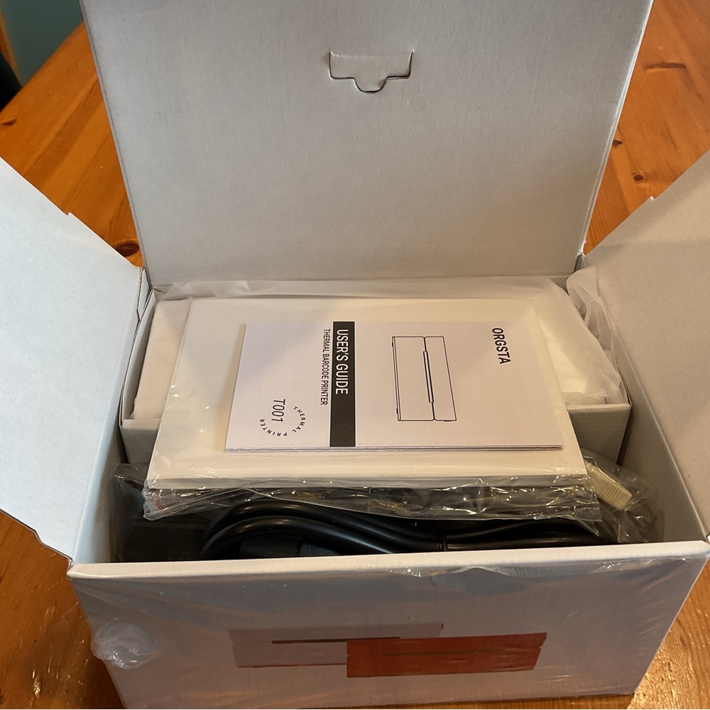 ORGSTA LABEL PRINTER THERMAL BARCODE NEW ALL INCLUSIVE READY TO USE NO INK - Picture 5 of 11